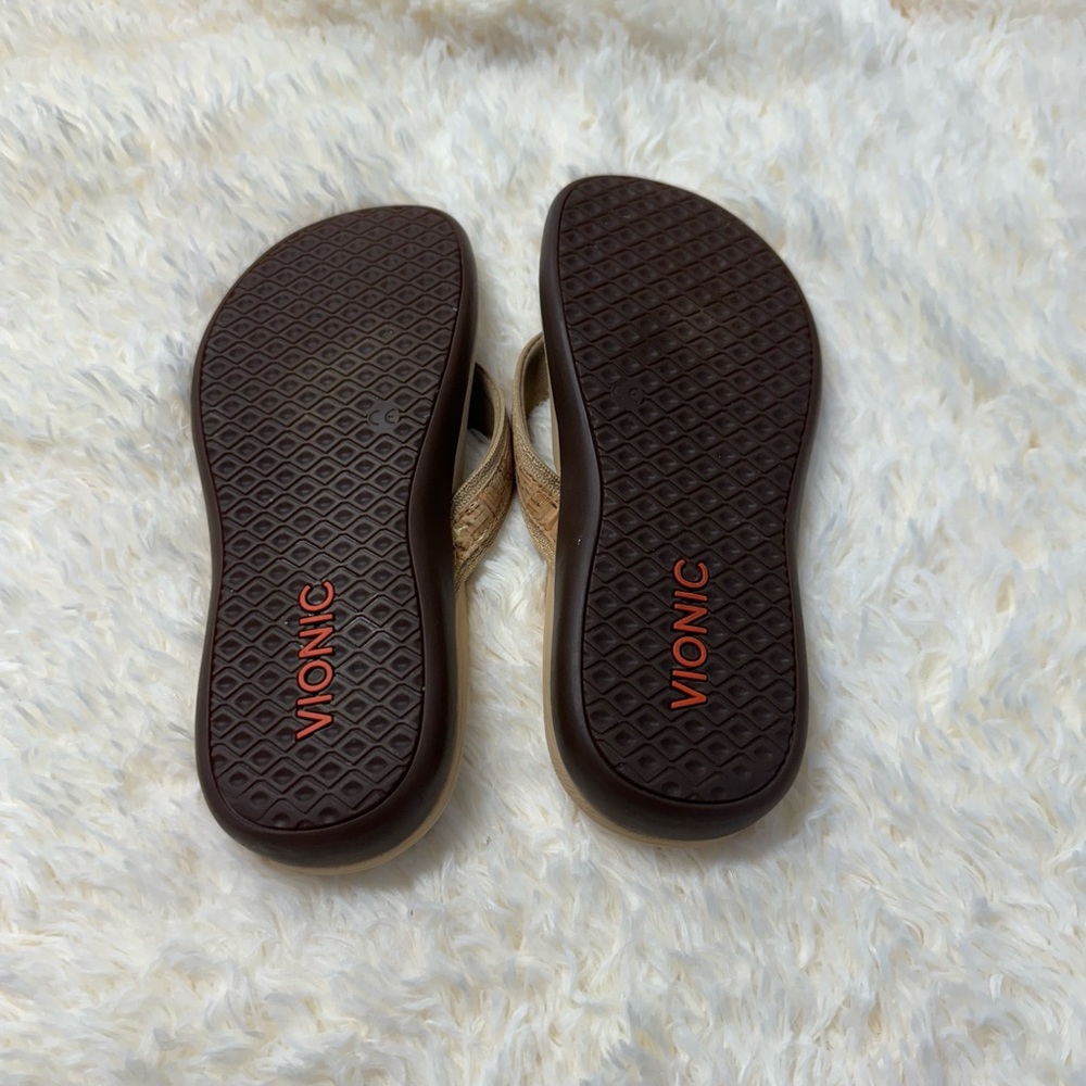 Vionic Women’s High Tide Wedge Cork Orthopedic Sandals Size 6 - Picture 5 of 7